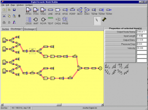 Model Builder allows one person to assemble virtual components on screen, to represent the compressor and piping system under test.